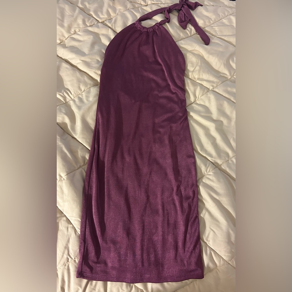 Backless Slinky Mini Dress